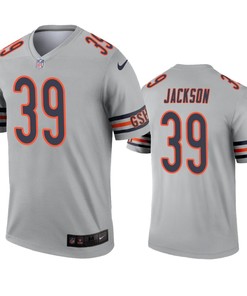 Chicago Bears Eddie Jackson Silver Inverted Legend Jersey