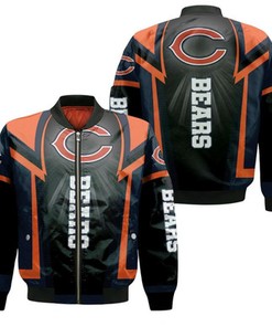 Chicago Bears For Fans Bomber Jacket Model 1072