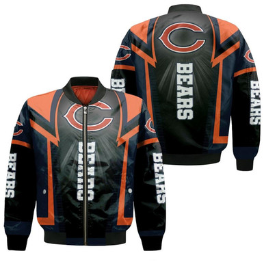 Chicago Bears For Fans Bomber Jacket Model 1072