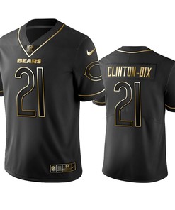 Chicago Bears Ha Ha Clinton-dix Black Golden Edition 2019 Vapor Untouchable Limited Jersey - Mens