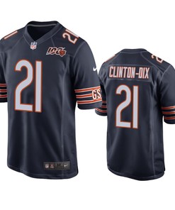 Chicago Bears Ha Ha Clinton-dix Navy 100th Season Game Jersey - Mens