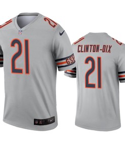 Chicago Bears Ha Ha Clinton-dix Silver Inverted Legend Jersey