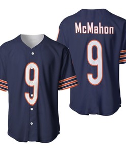 Chicago Bears Jim Mcmahon #9 Great Player Nfl American Football Team Legacy Vintage Navy 3d Designed Allover Gift For Bears Fans Baseball Jersey