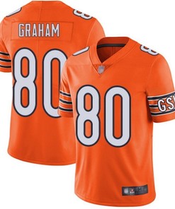 Chicago Bears Jimmy Graham #80 Nfl 2020 Orange Jersey Jersey
