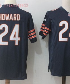 Chicago Bears Jordan Howard #24 Nfl 2020 Navyjersey Jersey