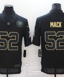 Chicago Bears Khalil Mack #52 Nfl 2020 Black Jersey