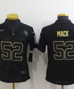 Chicago Bears Khalil Mack #52 Nfl 2020 Black Womens Jersey