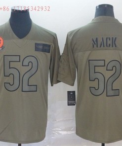 Chicago Bears Khalil Mack #52 Nfl 2020 Camo Jersey Jersey
