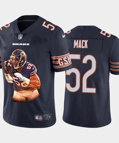 Chicago Bears Khalil Mack #52 Nfl 2020 Grey Jersey