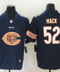 Chicago Bears Khalil Mack #52 Nfl 2020 Navy Jersey