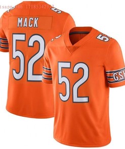Chicago Bears Khalil Mack #52 Nfl 2020 Orange Jersey Jersey