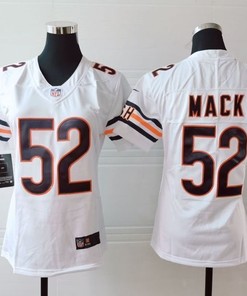 Chicago Bears Khalil Mack #52 Nfl 2020 White Womens Jersey