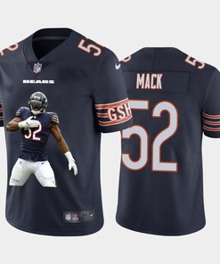 Chicago Bears Khalil Mack #52 Nfl Portrait Brandedition Black Jersey