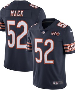 Chicago Bears Khalil Mack Navy Nfl 100th Season Jersey