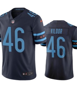 Chicago Bears Kindle Vildor Navy City Edition Vapor Limited Jersey
