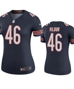 Chicago Bears Kindle Vildor Navy Color Rush Legend Jersey - Womens