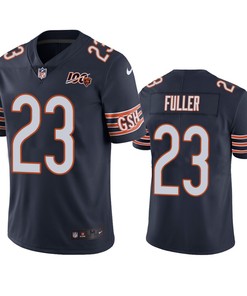 Chicago Bears Kyle Fuller Navy 100th Season Vapor Limited Jersey