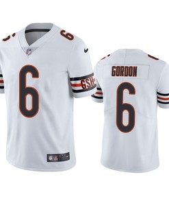 Chicago Bears Kyler Gordon 6 White Vapor Limited Jersey