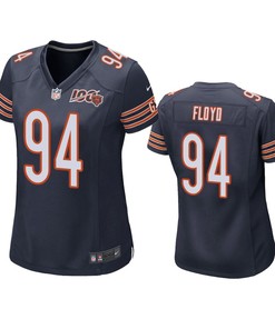 Chicago Bears Leonard Floyd Navy 100th Season Game Jersey - Womens