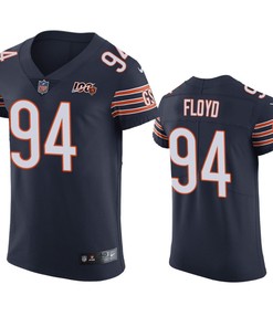 Chicago Bears Leonard Floyd Navy 100th Season Vapor Elite Jersey