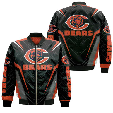 Chicago Bears Logo Legging For Fan 3D Jersey Bomber Jacket