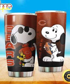 Chicago Bears Mickey Mouse NFL Football Teams Big Logo 12 Gift For Fan Travel Tumbler