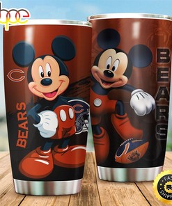 Chicago Bears Mickey Mouse NFL Football Teams Big Logo 13 Gift For Fan Travel Tumbler