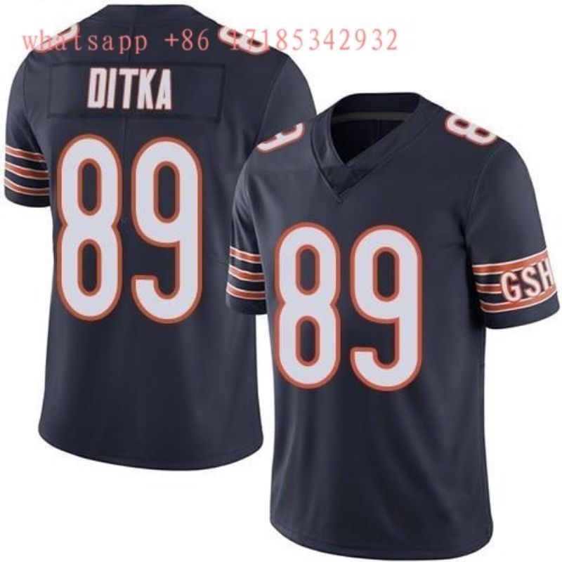 Chicago Bears Mike Ditka #89 Nfl 2020 Black Jersey Jersey