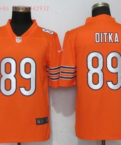Chicago Bears Mike Ditka #89 Nfl 2020 Orange Jersey Jersey