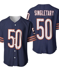 Chicago Bears Mike Singletary #50 Great Player Nfl American Football Team Legacy Vintage Navy 3d Designed Allover Gift For Bears Fans Baseball Jersey