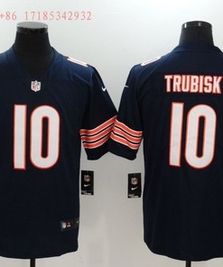Chicago Bears Mitchell Trubisky #10 Nfl 2020 Black Jersey Jersey