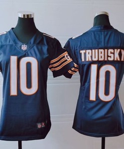 Chicago Bears Mitchell Trubisky #10 Nfl 2020 Brown Womens Jersey