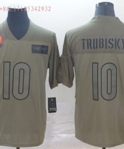 Chicago Bears Mitchell Trubisky #10 Nfl 2020 Camo Jersey Jersey