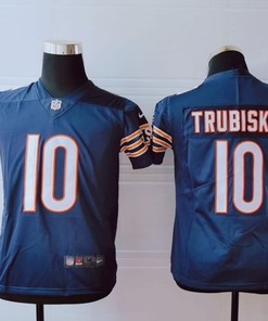 Chicago Bears Mitchell Trubisky #10 Nfl 2020 Navy Jersey