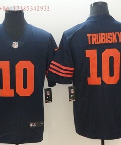 Chicago Bears Mitchell Trubisky #10 Nfl 2020 Navy Jersey Jersey