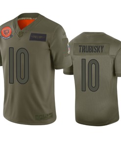 Chicago Bears Mitchell Trubisky Camo 2019 Salute To Service Limited Jersey