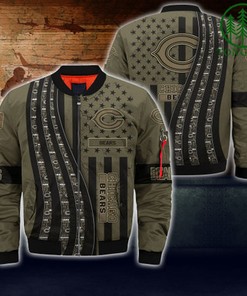 Chicago Bears NFL Bomber Jacket Camo For fans