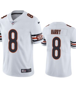 Chicago Bears N'Keal Harry 8 White Vapor Limited Jersey