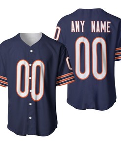 Chicago Bears Nfl American Football Team Legacy Vintage Navy 3d Designed Allover Custom Gift For Bears Fans Baseball Jersey