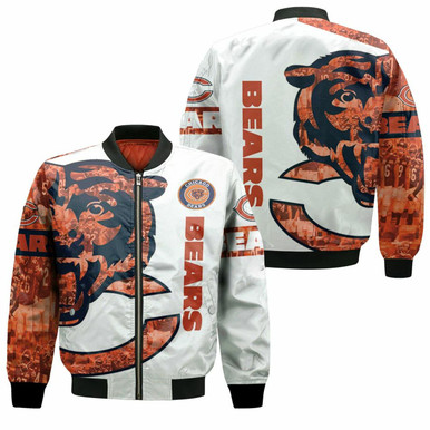 Chicago Bears Nfl For Bears Fan 3D Bomber Jacket Model 1088