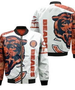 Chicago Bears Nfl For Bears Fan 3D Jersey Bomber Jacket