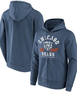 Chicago Bears Nfl X Darius Rucker Collection By Slub Full-zip Hoodie - Navy