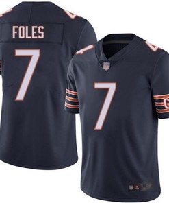 Chicago Bears Nick Foles #7 Nfl 2020 Black Jersey Jersey