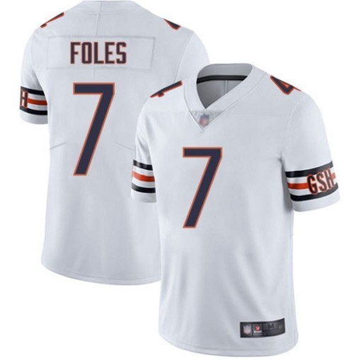 Chicago Bears Nick Foles #7 Nfl 2020 White Jersey