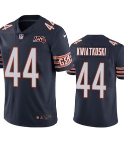 Chicago Bears Nick Kwiatkoski Navy 100th Season Vapor Limited Jersey