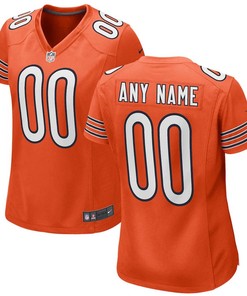Chicago Bears Nike Womens Alternate Custom Game Jersey - Orange