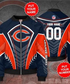 Chicago Bears Personalized CB Bomber Jacket