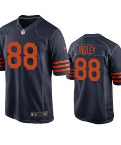 Chicago Bears Riley Ridley 2019 Nfl Draft Navy Throwback Jersey