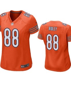 Chicago Bears Riley Ridley 2019 Nfl Draft Orange Game Womens Jersey