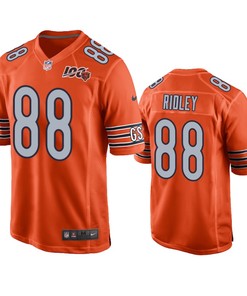 Chicago Bears Riley Ridley Orange 100th Season Game Jersey - Mens